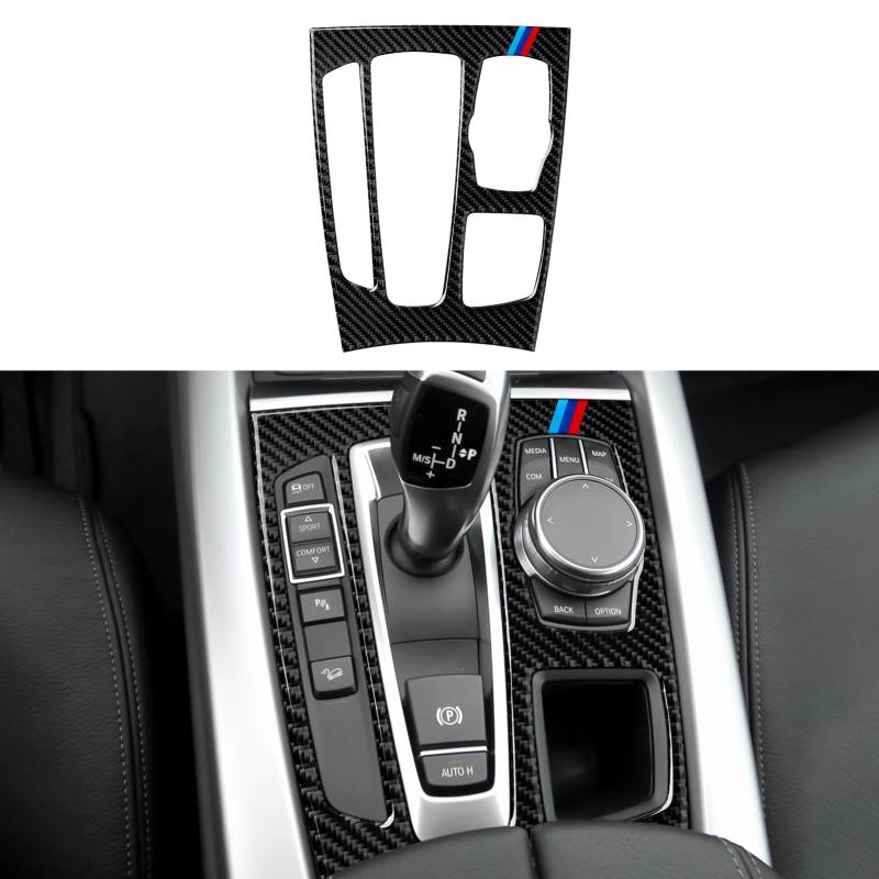 Auto Schaltung Panel Trim Cover Decal Kohlefaser Trim Kompatibel mit BMW X5 F15 X5M F85 2014 2015 2016 2017 2018 Interieur Zubehör von OYDDL