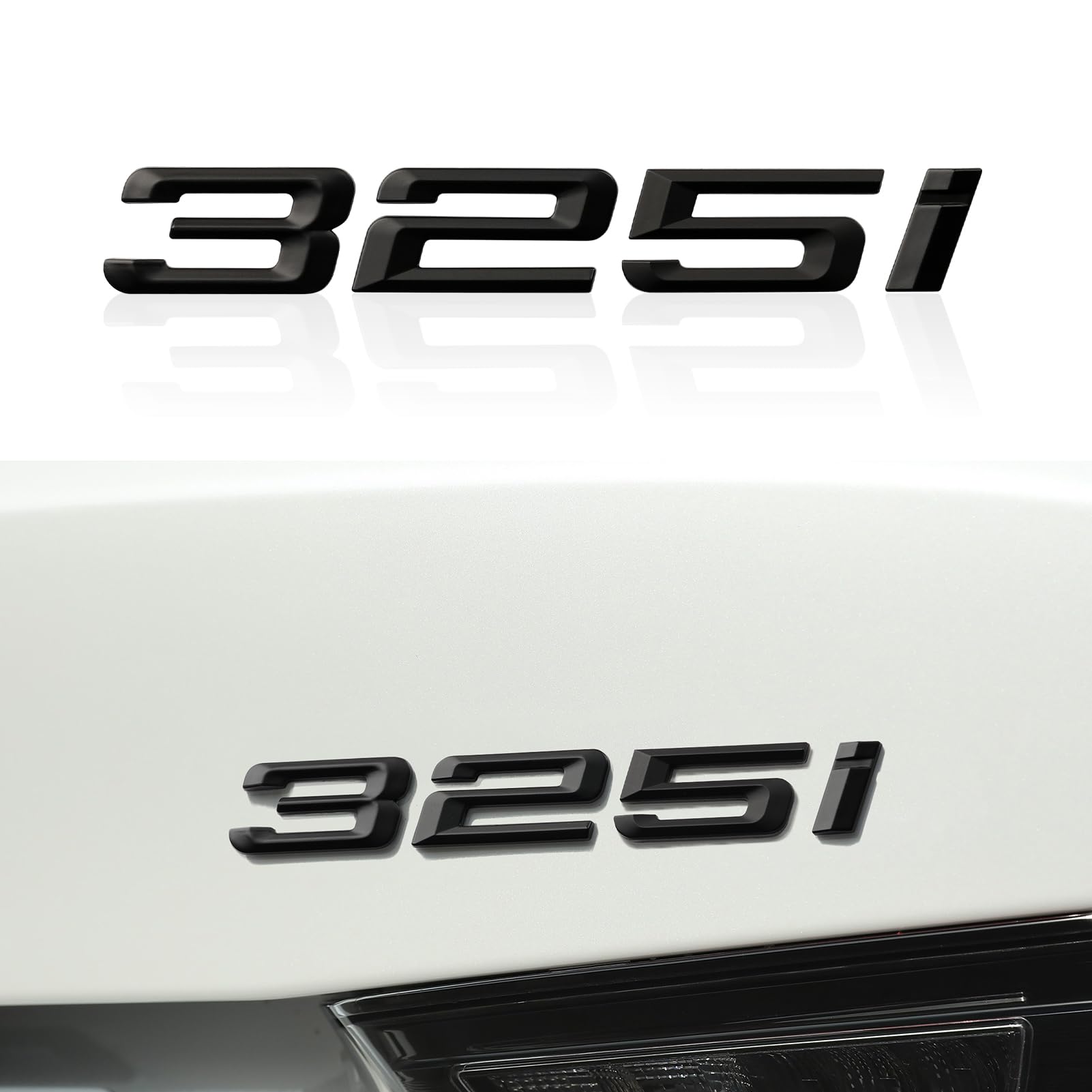Mattschwarz Auto Nummer Anzahl Buchstaben Wort Kofferraum Embleme ABS Abzeichen Aufkleber Brief Stamm Deckel Kompatibel mit BMW 3er 325i Dekoration Zubehör Mattschwarz Auto Nummer Anzahl Buchstaben Wort Kofferraum Embleme ABS Abzeichen Aufkleber Brief Stamm Deckel Kompatibel mit BMW 3er 325i Dekoration Zubehör von OYDDL