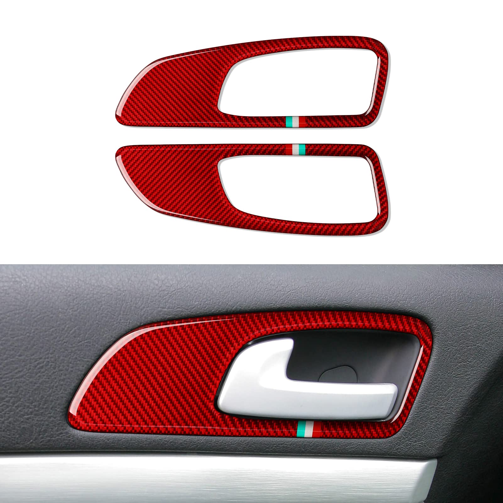 OYDDL 2PCS Auto Fensterheber Aufkleber Innentür Abdeckung Kohlfaser Interieurleisten kompatibel mit Alfa Romeo 159 939 Brera Spider Zubehör, 2004 2005 2006 2007 2008 2009 2010 2011 OYDDL 2PCS Auto Fensterheber Aufkleber Innentür Abdeckung Kohlfaser Interieurleisten kompatibel mit Alfa Romeo 159 939 Brera Spider Zubehör, 2004 2005 2006 2007 2008 2009 2010 2011 von OYDDL