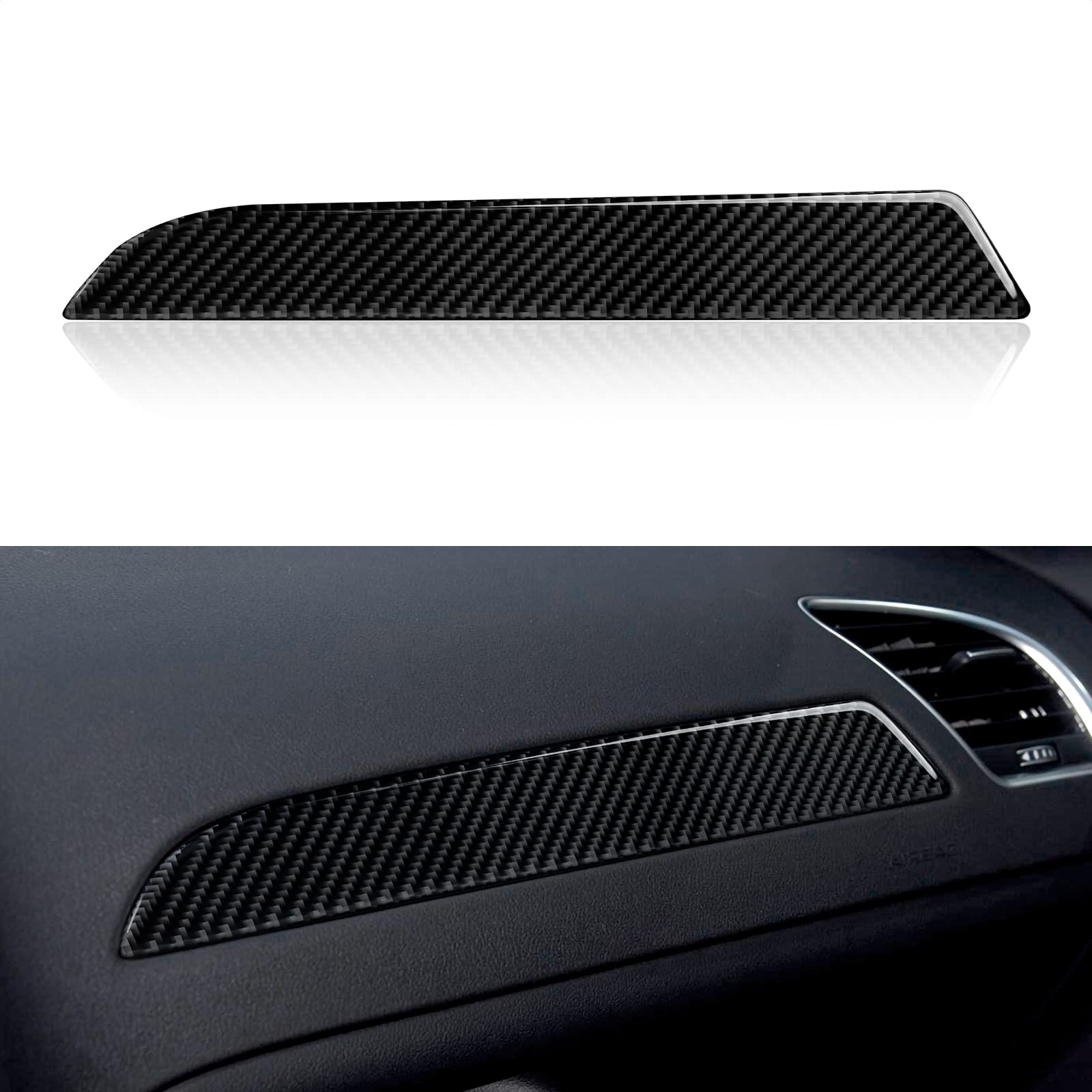 OYDDL Auto Armaturenbrett Aufkleber Cover Kohlefaser Trim Kompatibel mit Audi A4 B8 2008 2009 2010 2011 2012 2013 2014 2015 Interieur Zubehör OYDDL Auto Armaturenbrett Aufkleber Cover Kohlefaser Trim Kompatibel mit Audi A4 B8 2008 2009 2010 2011 2012 2013 2014 2015 Interieur Zubehör von OYDDL