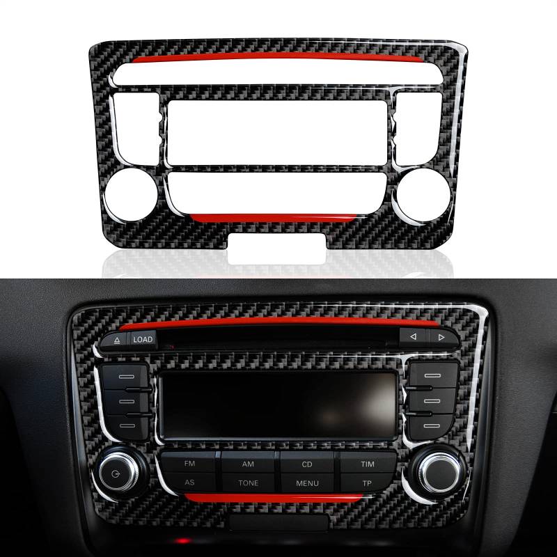 OYDDL CD Panel Aufkleber Kohlefaser Abdeckung kompatibel mit Audi TT 8n 8j MK123 2008-2014 Accessories (S, Stil A) von OYDDL