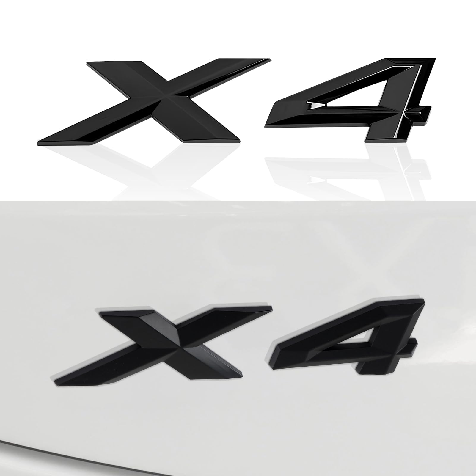 X4 Emblem Gloss Schwarz Replacement Kompatibel mit BMW F26 G02 Trunk Lid Emblem Badge Nameplate Label Decal Number Letters von OYDDL