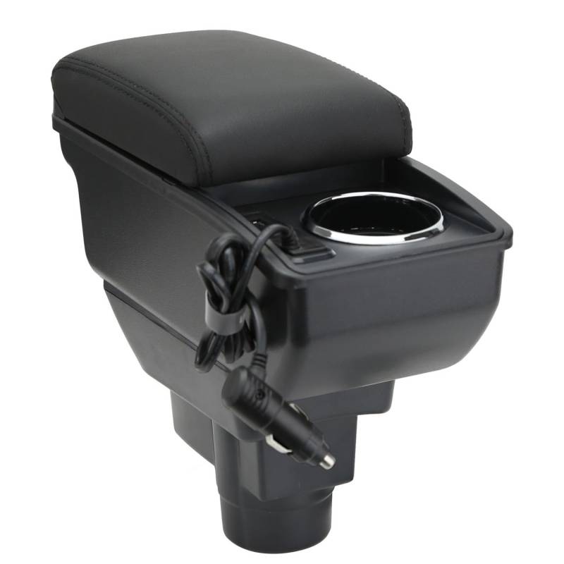 OYHCM Auto Armlehne für Opel Corsa D 2006-2014 Mittelkonsole Armauflage Autozubehör Mittelarmlehne mit Stauraum verstellbar Einfache Montage von OYHCM