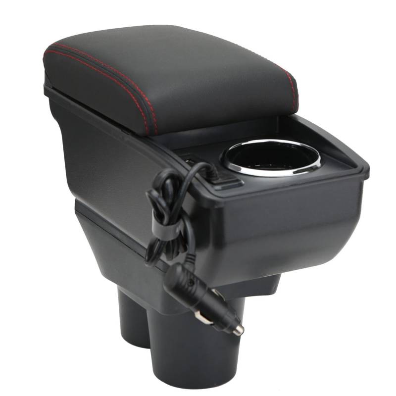 OYHCM Auto Armlehne für Opel Corsa E 2014-2020 Mittelkonsole Armauflage Autozubehör Mittelarmlehne mit Stauraum verstellbar Einfache Montage von OYHCM