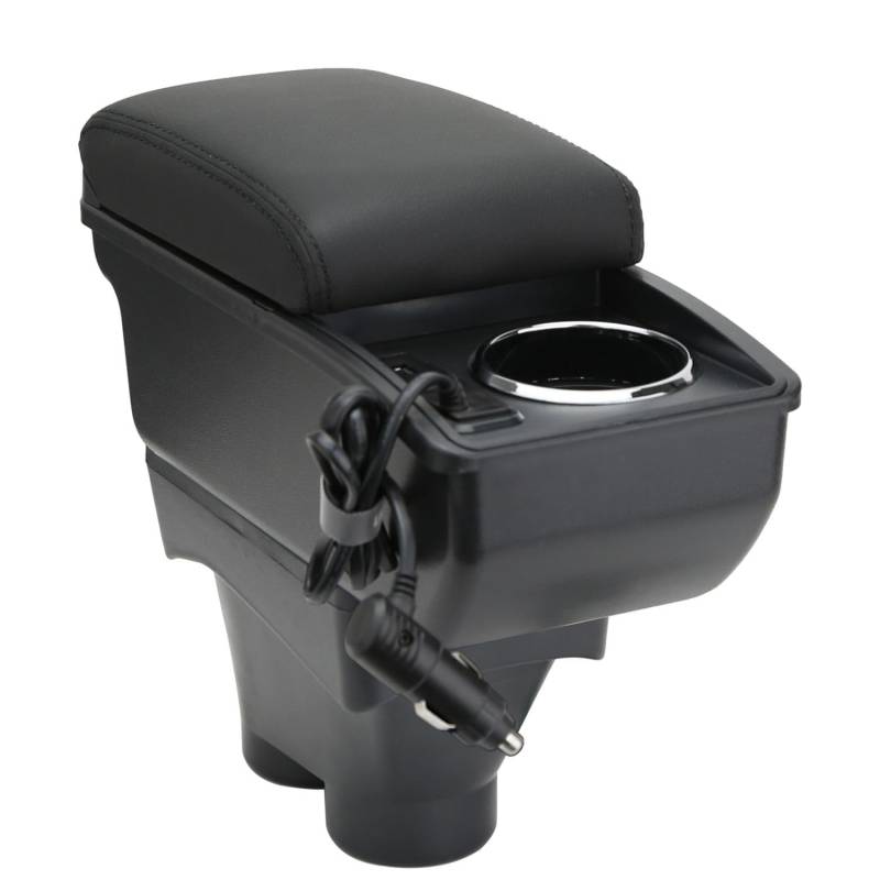 OYHCM Auto Armlehne für Peugeot 208 2012-2018 Mittelkonsole Armauflage Autozubehör Mittelarmlehne mit Stauraum verstellbar Einfache Montage von OYHCM