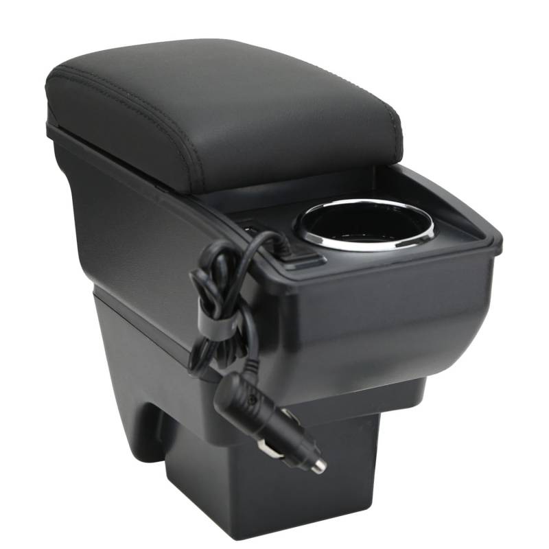 OYHCM Auto Armlehne für Seat Ibiza 6F 2017-2024 Mittelkonsole Armauflage Autozubehör Mittelarmlehne mit Stauraum verstellbar Einfache Montage von OYHCM