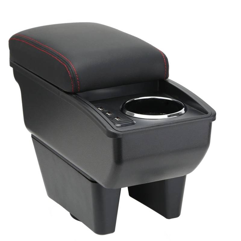 OYHCM Auto Armlehne für Seat Ibiza 6J IV 2008-2017 Mittelkonsole Armauflage Autozubehör Mittelarmlehne mit Stauraum verstellbar Einfache Montage von OYHCM