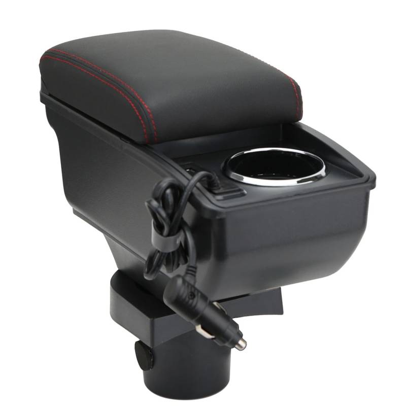 OYHCM Auto Armlehne für Toyota Yaris Vitz 5dr Hatchback 2005-2011 Mittelkonsole Armauflage Autozubehör Mittelarmlehne mit Stauraum verstellbar Einfache Montage von OYHCM