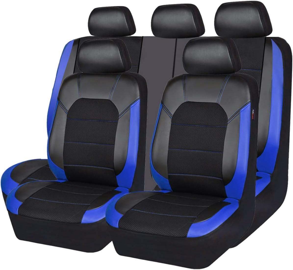 OYTHO Auto Sitzbezüge Sets für Dacia Duster 2.Gen 1.Gen HM HS 2010-2015 2016 2017 2018 2019 2020 2021 2022 2023 2024 2025, Leder Wasserdicht Vordersitze Rücksitzschoner Leicht zu Reinigen,D/Blue von OYTHO