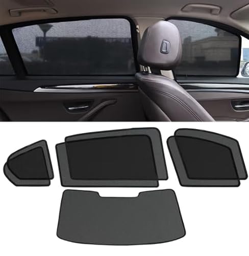 UV-blockierender Auto-Seitenfenster-Sonnenschutz für Hon-da Jazz Ⅲ 2015-2020, Privatsphäre Sonnenschutz Atmungsaktives,6 Side+Rear von OYTHO