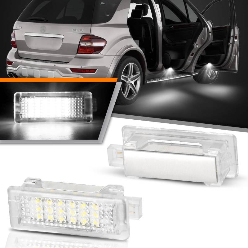 OZ-LAMPE Auto Led Innenraumbeleuchtung,Einstiegsbeleuchtung für Mercedes-Benz CLA-Class C117 W117 E-Class A205 E-Class A207 C207 CLS-Class C218 W218 C-Class C205 von OZ-LAMPE