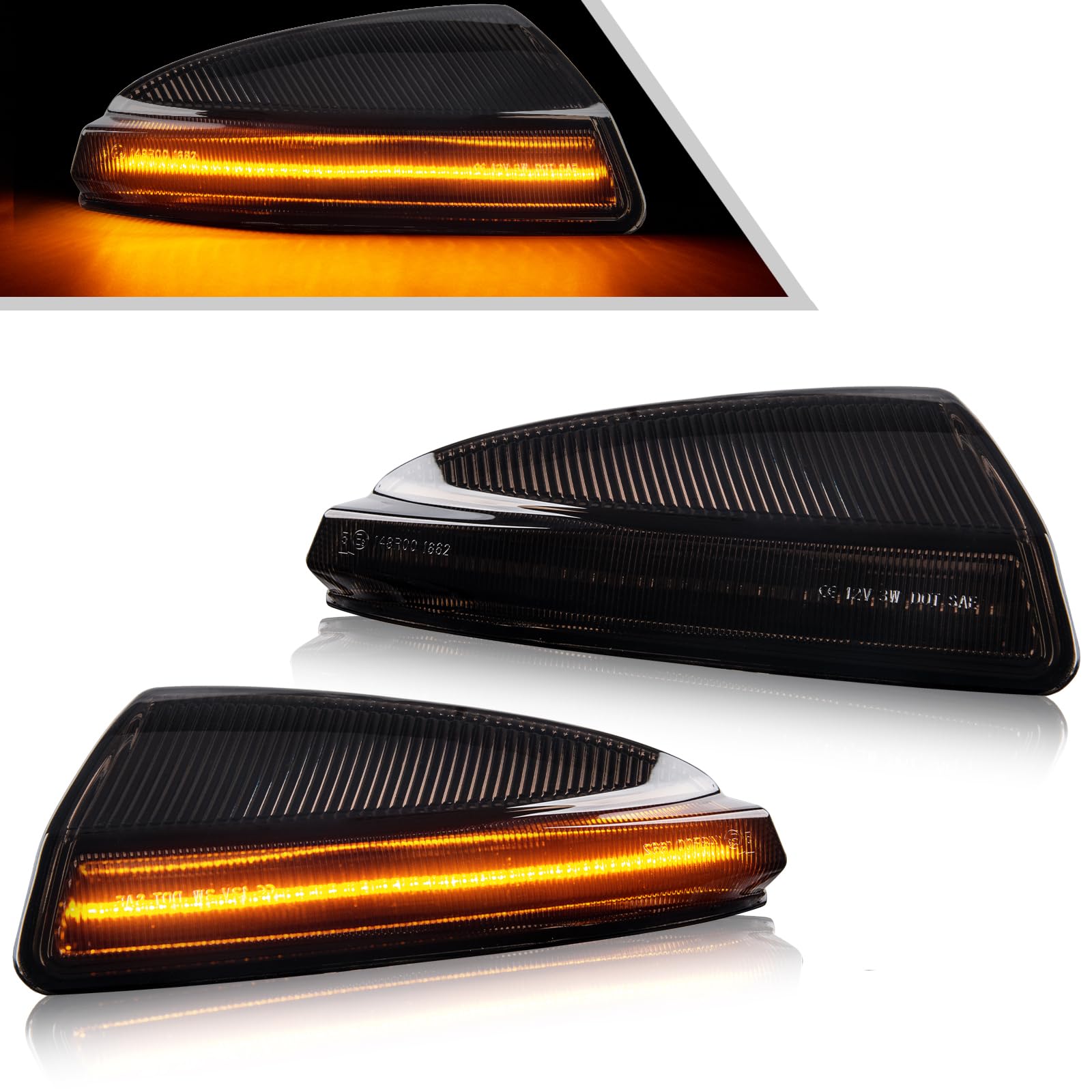 OZ-LAMPE LED Spiegelblinker für Mercedes Benz Viano Bus W639 Vito MIXTO BOX W639 C-Class Saloon W204 C-Class T-model S204 Benz ML-Class, Blinker Seitenblinker mit Canbus Fehlerfrei, Schwarz, 2 Stück OZ-LAMPE LED Spiegelblinker für Mercedes Benz Viano Bus W639 Vito MIXTO BOX W639 C-Class Saloon W204 C-Class T-model S204 Benz ML-Class, Blinker Seitenblinker mit Canbus Fehlerfrei, Schwarz, 2 Stück von OZ-LAMPE