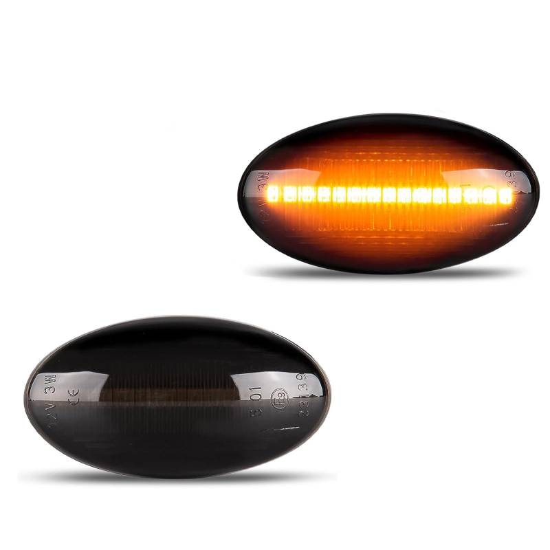 OZ-LAMPE LED Blinker Seitenblinker für Mini Cooper R50/R52/R53 2001-2006, Schwarz, Blinker mit Canbus Fehlerfrei 2835 SMD, 2 Stück von OZ-LAMPE