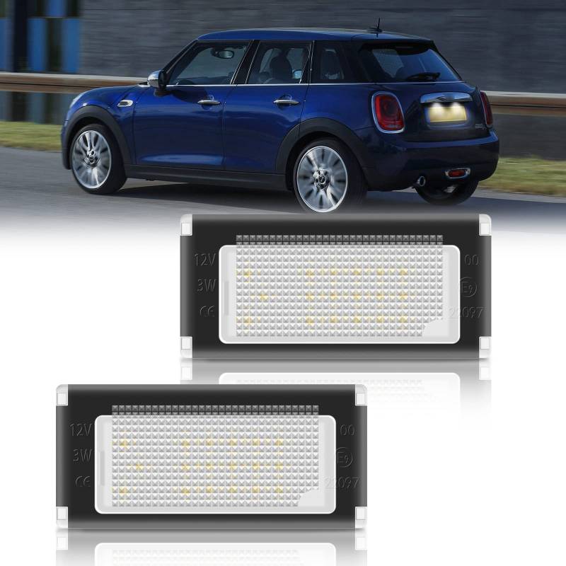 OZ-LAMPE LED Kennzeichenbeleuchtung für BM-W Mini Cooper R50 R52 R53, Kennzeichen mit CAN-Bus, Nummernschildbeleuchtung LED, 2 Stücke von OZ-LAMPE