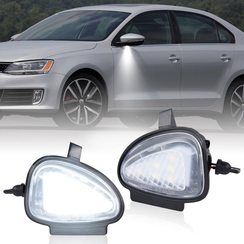 OZ-LAMPE LED Umfeldbeleuchtung Spiegel Umgebungslicht für VW GOLF 6 Variant Cabrio Jetta 6 EOS Touran TIGUAN Sharan von OZ-LAMPE