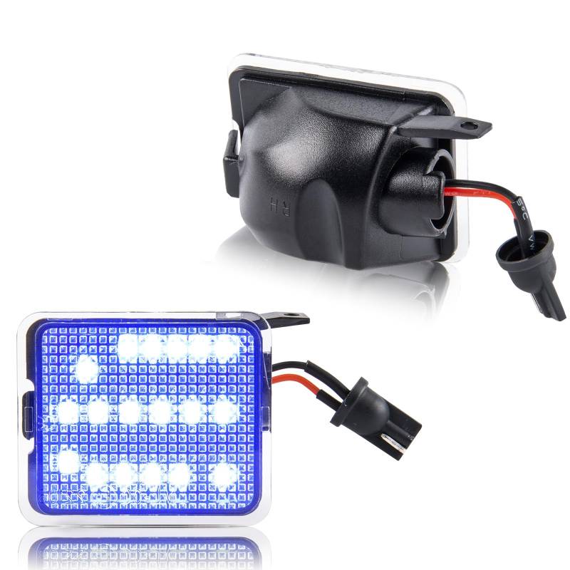 OZ-LAMPE LED Umfeldbeleuchtung Spiegel für Ford C-Max II Focus MK3 Kuga MK1 MK2 Mondeo MK4 S-Max, aussenspiegel beleuchtung, 2 Stück, Canbus Fehlerfre von OZ-LAMPE