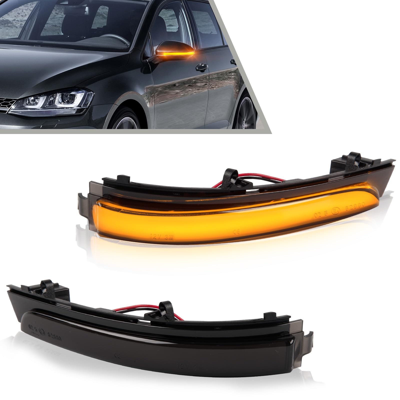 OZ-LAMPE 2 Stück Spiegelblinker für VW GOL Geracao 6/7/8 FOX CROSSFOX SPACEFOX UP VOYAGE G6 VOYAGE G7 SAVEIRO G6 SAVEIRO G7 GOLF POLO, LED Blinker mit Canbus Fehlerfrei, Schwarz OZ-LAMPE 2 Stück Spiegelblinker für VW GOL Geracao 6/7/8 FOX CROSSFOX SPACEFOX UP VOYAGE G6 VOYAGE G7 SAVEIRO G6 SAVEIRO G7 GOLF POLO, LED Blinker mit Canbus Fehlerfrei, Schwarz von OZ-LAMPE