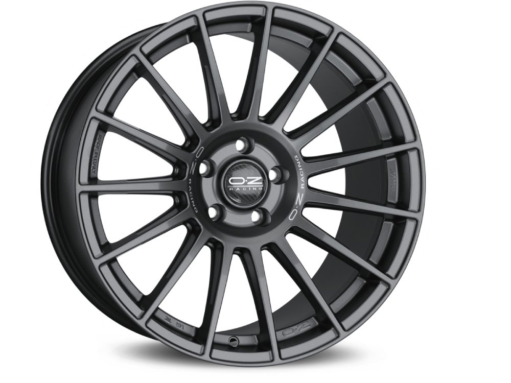 OZ SUPERTURISMO Dakar matt gun metall silber Schriftzug 9 x 21 Nano 5 x 112 Hub Bohrung 66,5 Legierung Felgen von OZ
