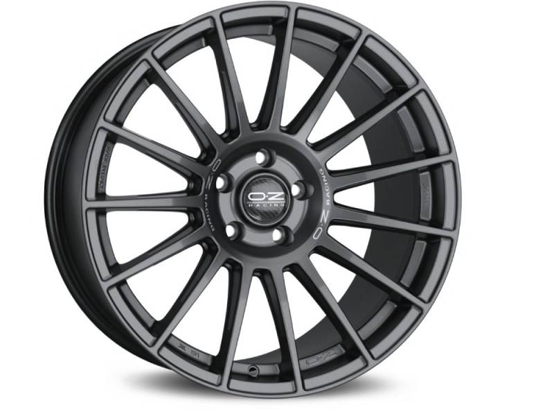 OZ SUPERTURISMO Dakar matt gun metall silber Schriftzug 9 x 21 Nano 5 x 112 Hub Bohrung 66,5 Legierung Felgen von OZ