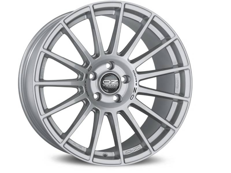 OZ SUPERTURISMO Dakar matt silber schwarz Schriftzug 9 x 21 Nano 5 x 112 Hub Bohrung 66,5 Legierung Felgen von OZ
