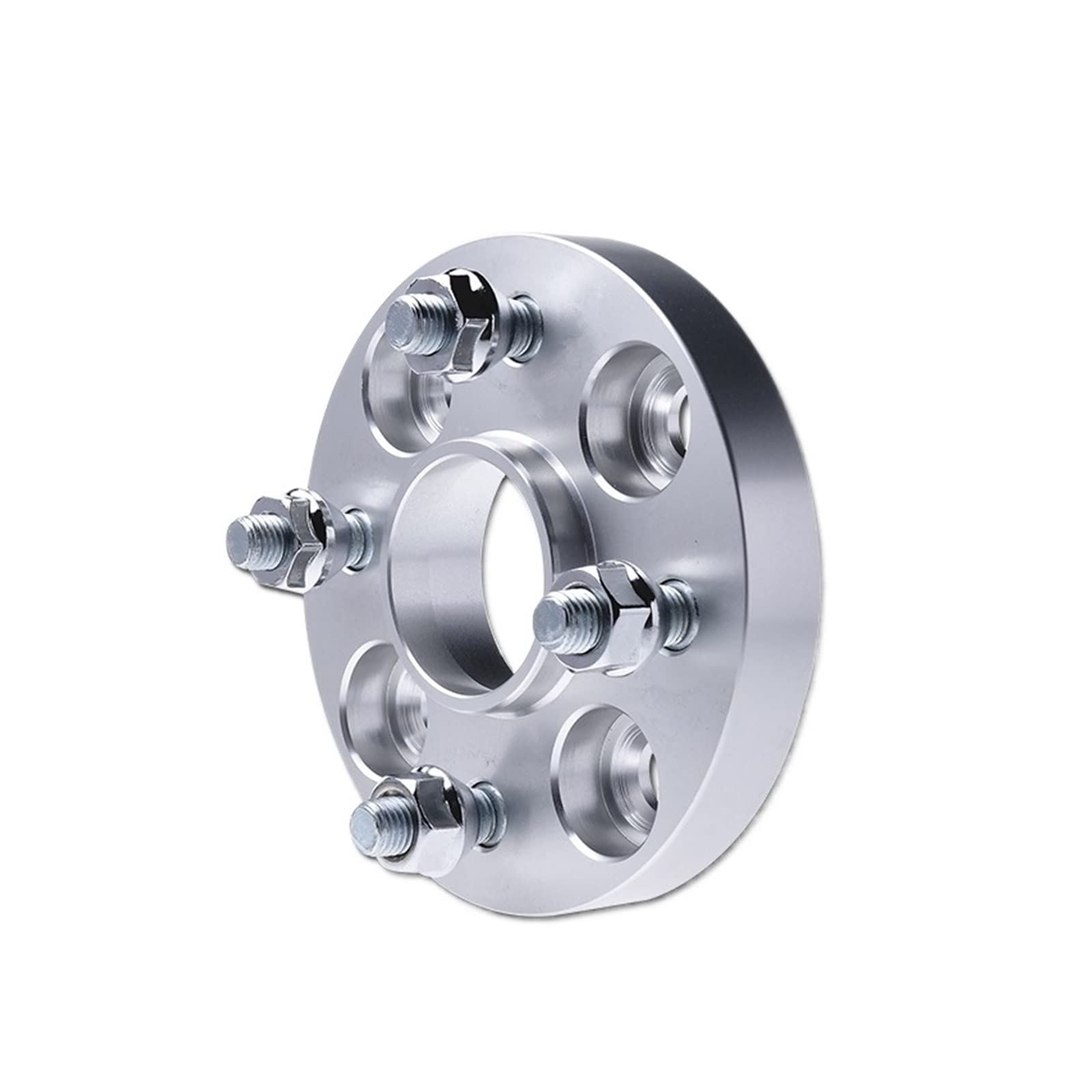 Spurverbreiterung Adapter PCD 4x100 CB 56,1mm Kompatibel Für Mini Kompatibel Für Honda CRX Accord Civic Acura Geschmiedete Aluminium Legierung 2 stück(Silver 15mm 2PCS) von OZBADCLZ