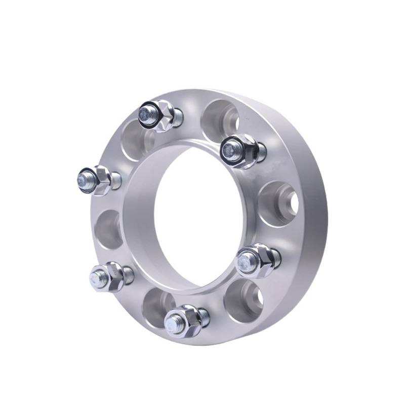 Spurverbreiterung-Adapter PCD 6x139,7 CB 67,1 mm, kompatibel mit Mitsubishi Pajero Separador und Toyota Hiace, geschmiedete Aluminiumlegierung, 2 Stück (1 Paar)(2PC Silver 35mm) von OZBADCLZ