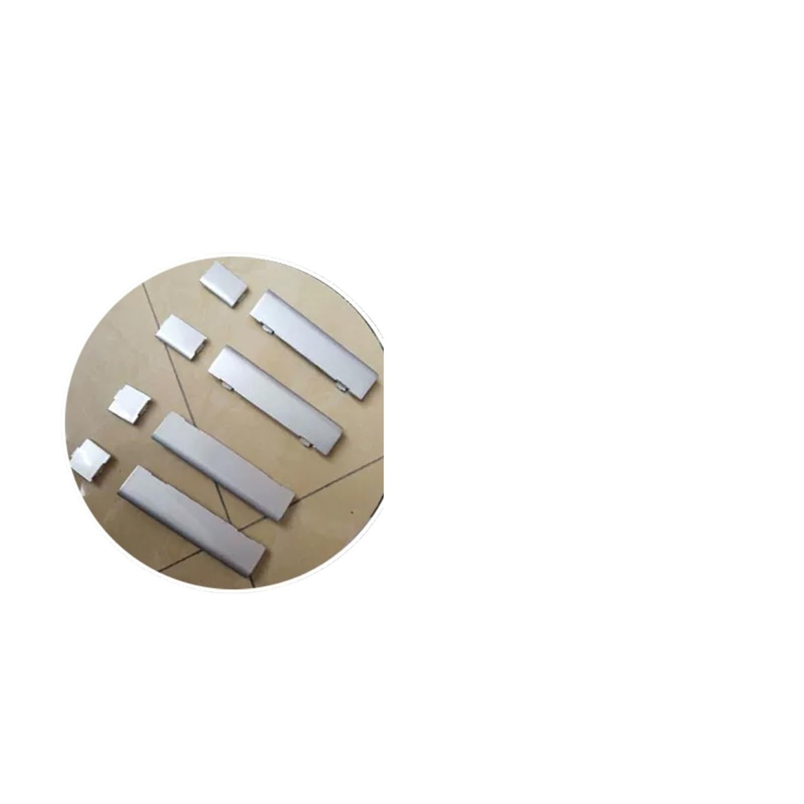 OZCCH 1 Stück Dachgepäckträger-Schutzabdeckung, Silberne Gepäckträger-Abdeckkappe, kompatibel mit Honda CRV 2012 2013 2014 2015 2016, Zubehör(1Pc Middle Left) von OZCCH