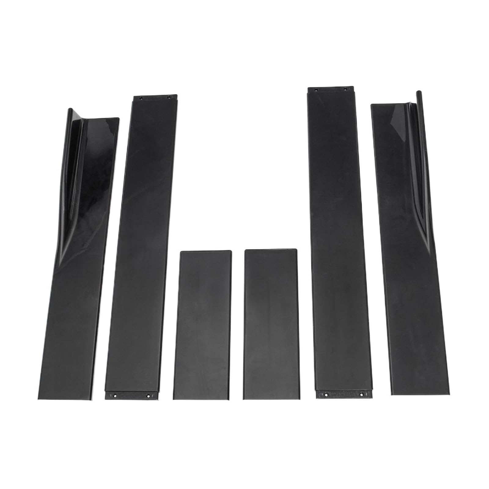 OZCCH 2M Seitenschweller Hochleistungs-ABS-Seitenschweller-Verlängerungssatz Kompatibel for Audi A3/A4 B8/S3/S4 2000-2022 – Splitter-Schürzen-Lippen-Winglet-Bodykit(Black) von OZCCH