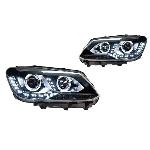 OZCCH Auto-Styling, kompatibel mit VW Touran-Scheinwerfern 2010–2015, kompatibel mit Touran-Scheinwerfern, DRL, Bi-Xenon-Objektiv, Fernlicht, Abblendlicht, Park- und Nebelscheinwerfer OZCCH Auto-Styling, kompatibel mit VW Touran-Scheinwerfern 2010–2015, kompatibel mit Touran-Scheinwerfern, DRL, Bi-Xenon-Objektiv, Fernlicht, Abblendlicht, Park- und Nebelscheinwerfer von OZCCH