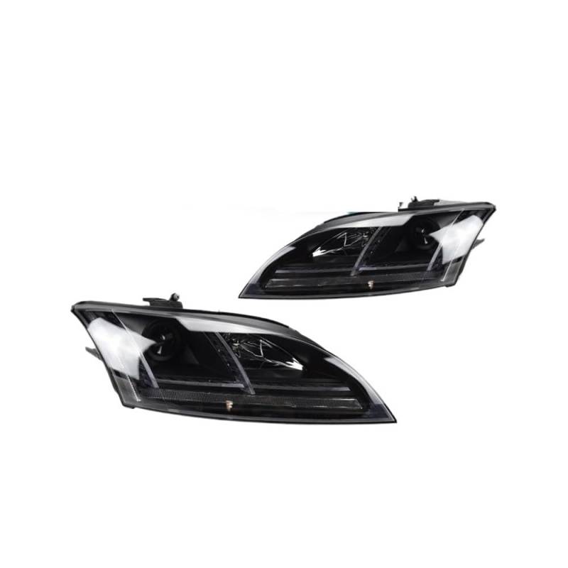 OZCCH Auto-Styling-Scheinwerfer, kompatibel mit Audi TT-Scheinwerfern 2006–2012 TT-Scheinwerfer, DRL-Signallampe, Hid-Bi-Xenon-Autozubehör von OZCCH