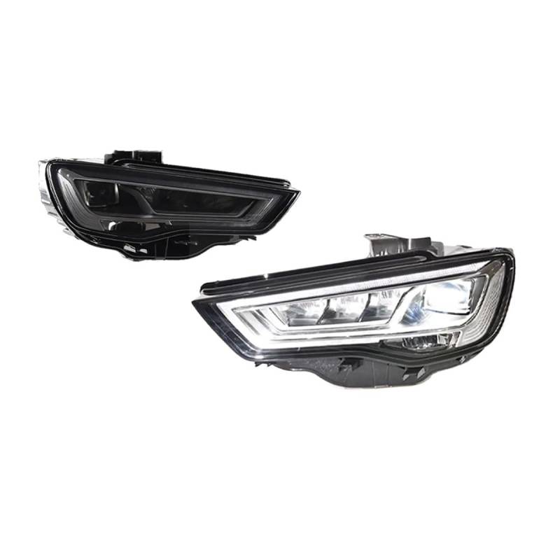 OZCCH Auto-kompatibel for Audi A3 Scheinwerfer S3 2014–2016 Upgrade S3 modifiziert auf DRLDynamische Blinker Scheinwerfer Auto-Zubehör(Xenon Headlight,LHD_2PS) von OZCCH