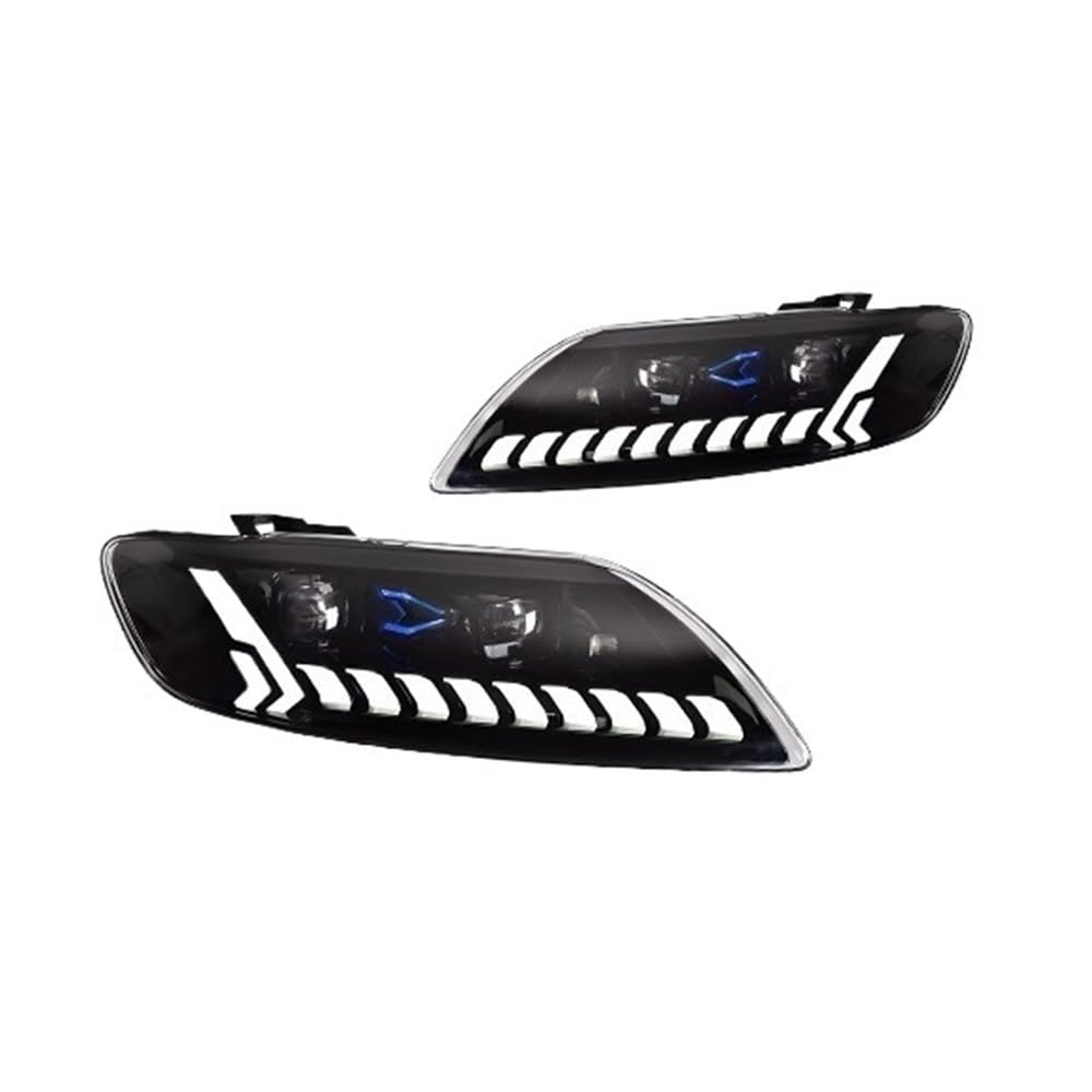 OZCCH Autolichter kompatibel for Audi Q7 2006–2015 SQ7 Autoscheinwerfer-Montage-Upgrade RS Q8 Style Design Bifokallinse Außenzubehör(For 06-09 AFS,Right Hand Drive) von OZCCH