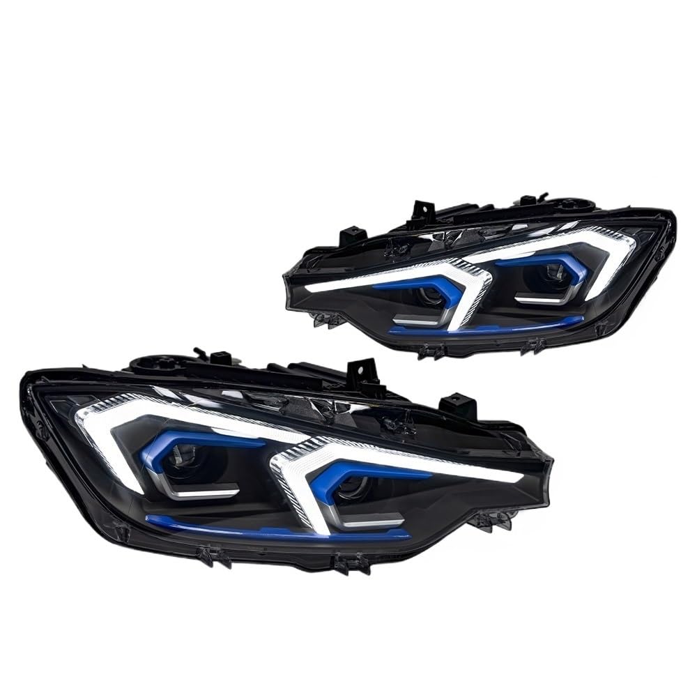 OZCCH Autolichter kompatibel for BMW F30 Scheinwerfer-Projektorobjektiv F31 Scheinwerfer 318i 320i 325i 328i 330i 335i DRL Autozubehör(For Original L,LHD) von OZCCH