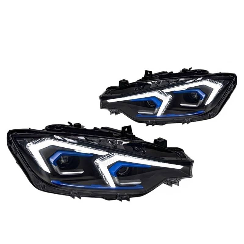 OZCCH Autolichter kompatibel for BMW F30 Scheinwerfer-Projektorobjektiv F31 Scheinwerfer 318i 320i 325i 328i 330i 335i DRL Autozubehör(For Original L,LHD) von OZCCH