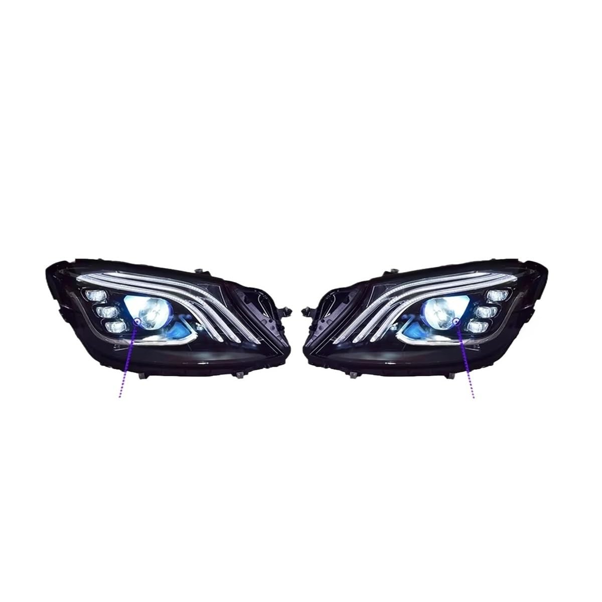 OZCCH Autolichter kompatibel for Benz S-Klasse W222 Scheinwerfer 2014–2018 Projektor-Kopflampe Tagfahrlicht Autozubehör OZCCH Autolichter kompatibel for Benz S-Klasse W222 Scheinwerfer 2014–2018 Projektor-Kopflampe Tagfahrlicht Autozubehör von OZCCH