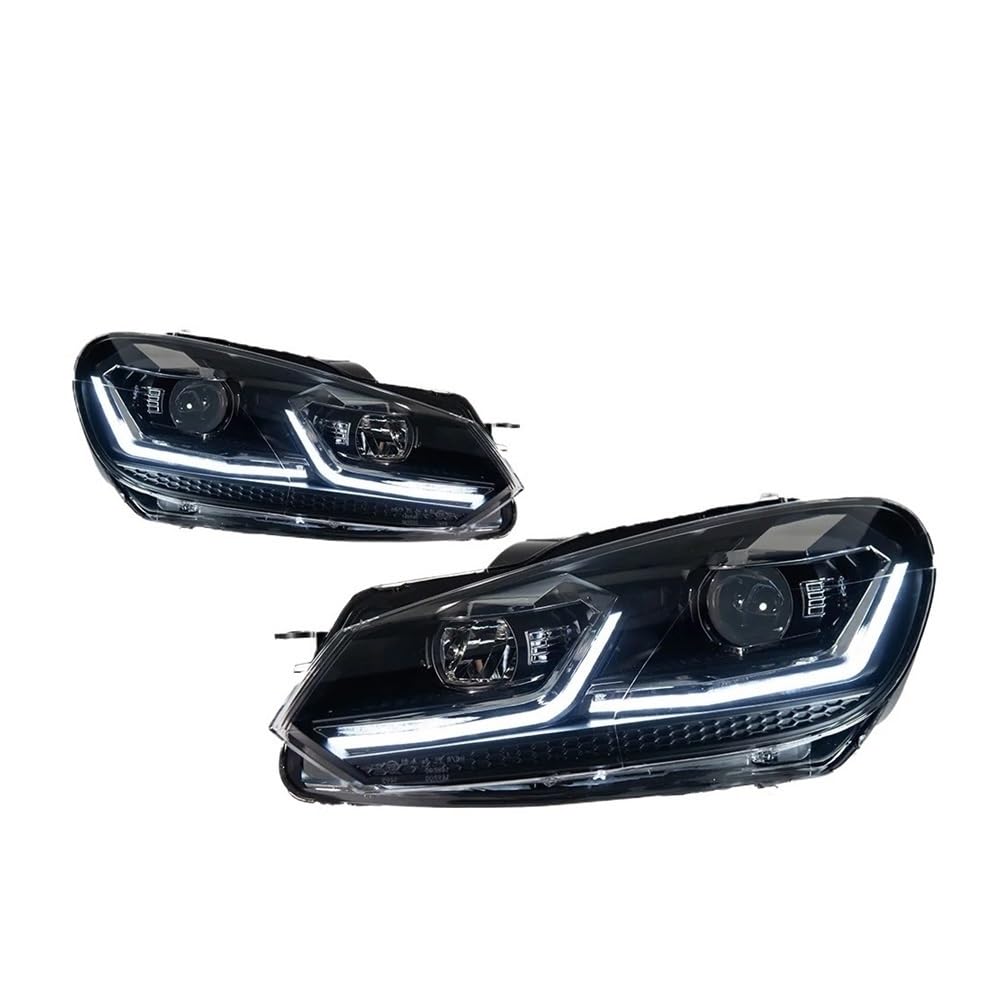 OZCCH Autolichter kompatibel for VW Golf 6 2009–2012 R20 Golf6 MK6 Autoscheinwerfer-Montage-Upgrade 7.5 Design LHD RHD-Version Werkzeuge Zubehör(Sliver One Set,Right Hand Drive) von OZCCH