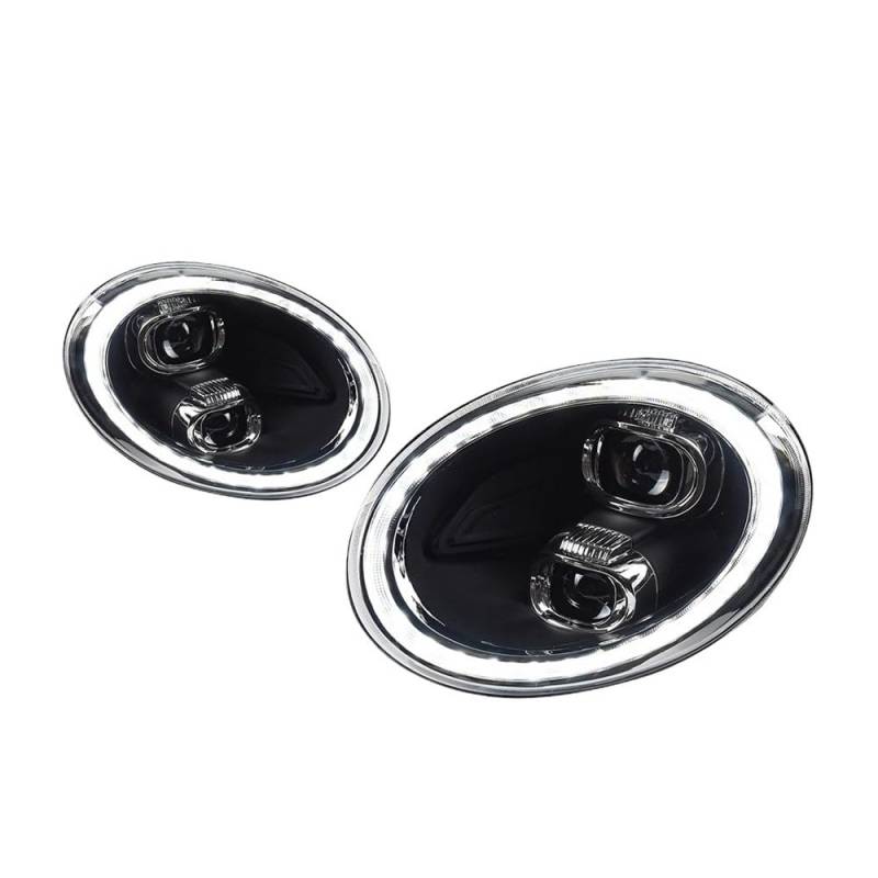 OZCCH Autoscheinwerfer Kompatibel for VW Beetle Scheinwerfer 2013-2019 Scheinwerfer Beetle DRL Blinker Fernlicht Alle Projektorlinsen(For Halogen,RHD) von OZCCH