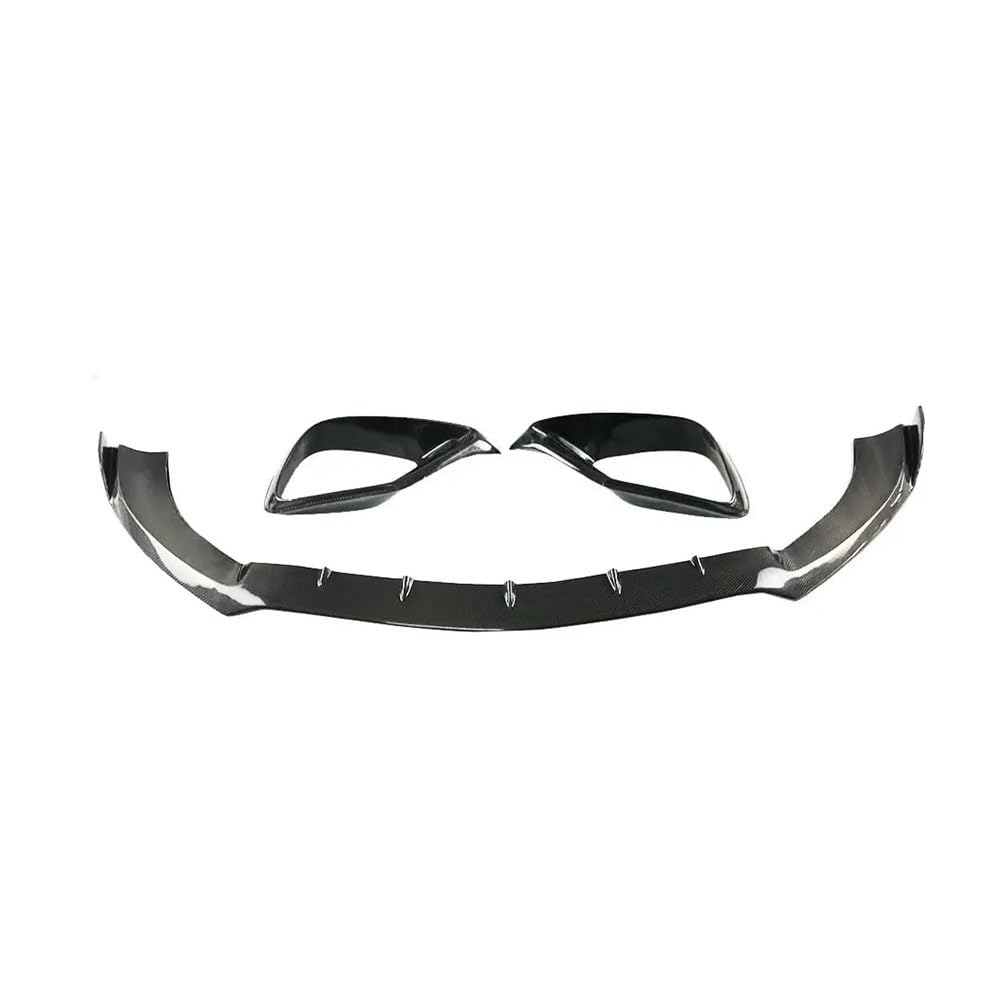OZCCH B-Style Carbon Fiber Frontstoßstangen-Kinnlippensplitter mit Lüftungsschlitzabdeckung, kompatibel mit Benz W213 E63 E63S AMG 2017–2021 Pre-Facelift Aerodynamisches Upgrade(One set) von OZCCH