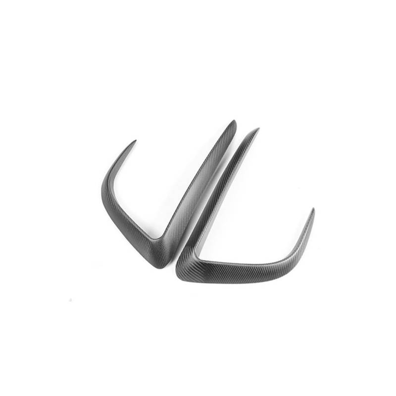 OZCCH Carbon Fiber Front Nebel Licht Augenbraue Wind Messer Stoßstange Schutz Abdeckung Modifikation Zubehör Kompatibel for Tesla Modell 3 Y 2023(MY-CF45MATTE) von OZCCH