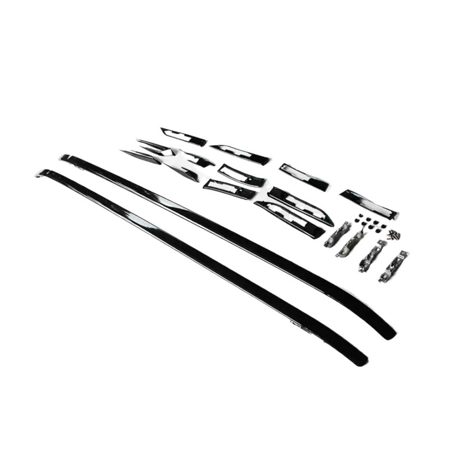 OZCCH Dachgepäckträger, Aluminium, Hochleistungs-Dachgepäckträger, Querstangen, kompatibel mit Range Rover Evoque 2012–2019, OE-Stil, Schwarz/Silber, Frachtgepäckträger(for) von OZCCH