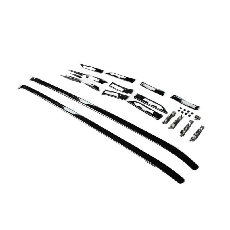 OZCCH Dachgepäckträger, Aluminium, Hochleistungs-Dachgepäckträger, Querstangen, kompatibel mit Range Rover Evoque 2012–2019, OE-Stil, Schwarz/Silber, Frachtgepäckträger(for) von OZCCH