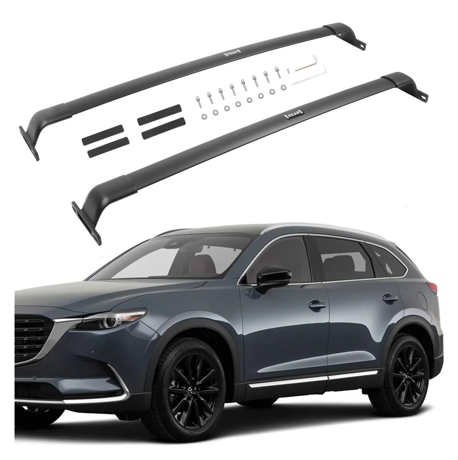 OZCCH Dachgepäckträger-Querträger, Dachreling, kompatibel mit Mazda CX5 CX-5 2017–2024, Aluminiumlegierung, robust, tragender Frachtträger, Reisegepäckträger, Fahrzeugumbauausrüstung(Loading 220lbs cr OZCCH Dachgepäckträger-Querträger, Dachreling, kompatibel mit Mazda CX5 CX-5 2017–2024, Aluminiumlegierung, robust, tragender Frachtträger, Reisegepäckträger, Fahrzeugumbauausrüstung(Loading 220lbs cr von OZCCH