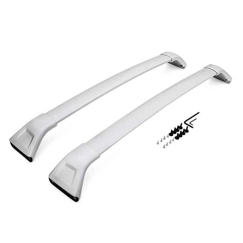 OZCCH Dachgepäckträger-Querträger, Dachreling, kompatibel mit Mazda CX5 CX-5 2017–2024, Aluminiumlegierung, robust, tragender Frachtträger, Reisegepäckträger, Fahrzeugumbauausrüstung(Silver cross bar) von OZCCH