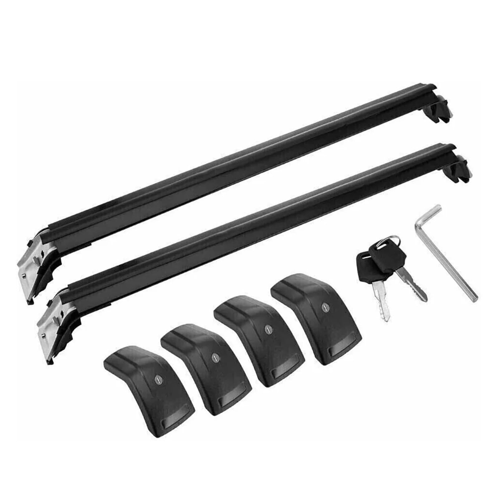 OZCCH Dachgepäckträger kompatibel mit Hyundai Kona Dachträger-Querträgern (2024–2025) – 2er-Pack Aluminium-Gepäckträgersystem | Robuste Gepäckschienen for Fahrzeugumbau und Reisen von OZCCH