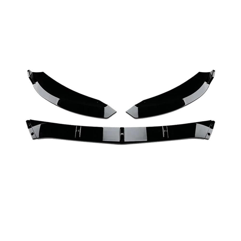 OZCCH Frontspoilerlippe, kompatibel mit Benz C-Klasse W205 C300/C160/C200/C350e/C260/AMG 2015–2021, Carbonfaser, glänzend schwarz, aerodynamischer Spoiler(AMG Black 15-18) von OZCCH