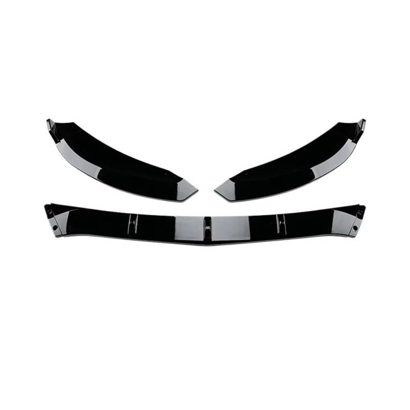 OZCCH Frontspoilerlippe, kompatibel mit Benz C-Klasse W205 C300/C160/C200/C350e/C260/AMG 2015–2021, Carbonfaser, glänzend schwarz, aerodynamischer Spoiler(AMG Black 15-18) von OZCCH