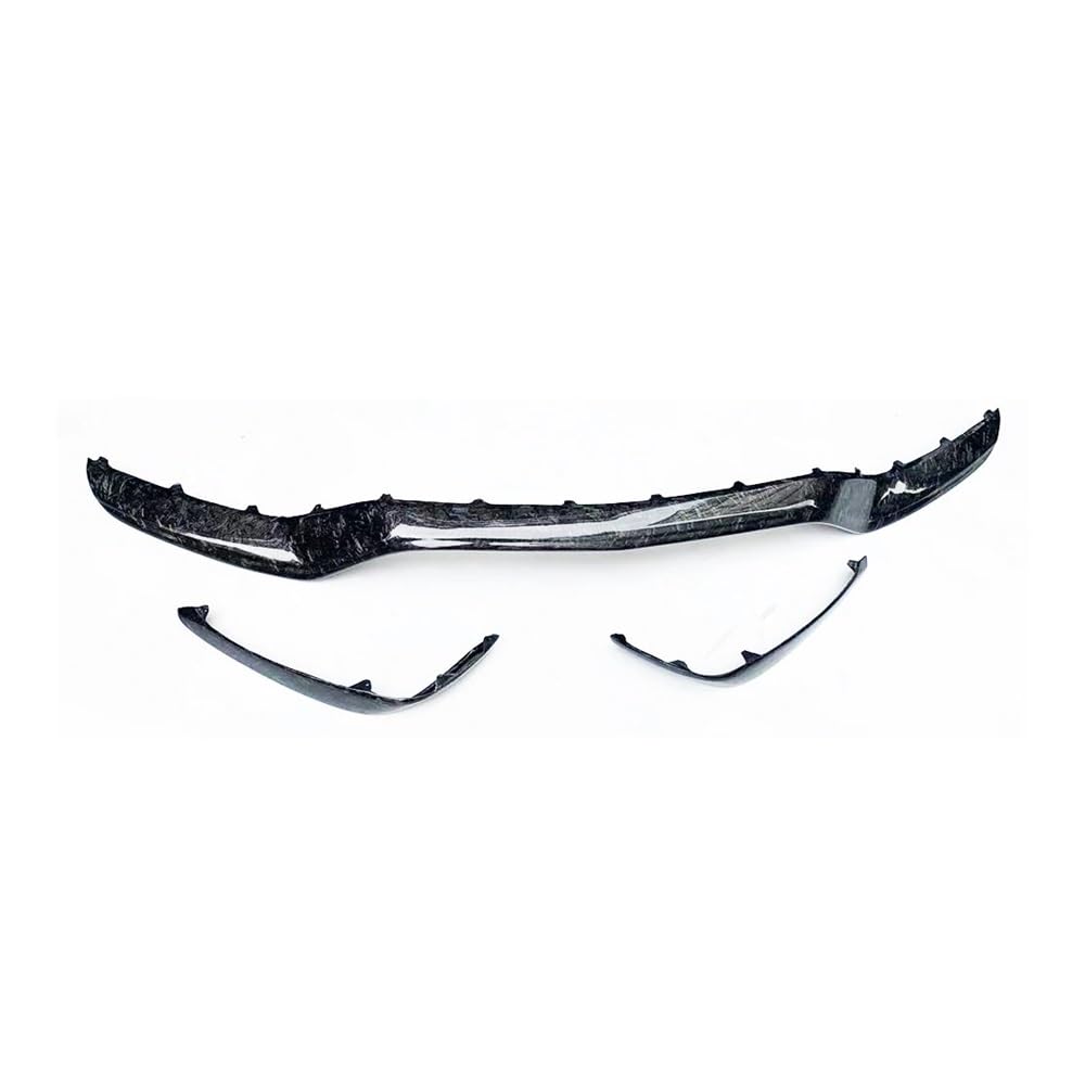 OZCCH Frontspoilerlippe mit Seitensplitter, kompatibel mit Benz W205/C205/S205 C63/C63s AMG Limousine/Coupe/Kombi 2015–2023, aerodynamischer Performance-Spoiler aus Kohlefaser(Forged one set) von OZCCH