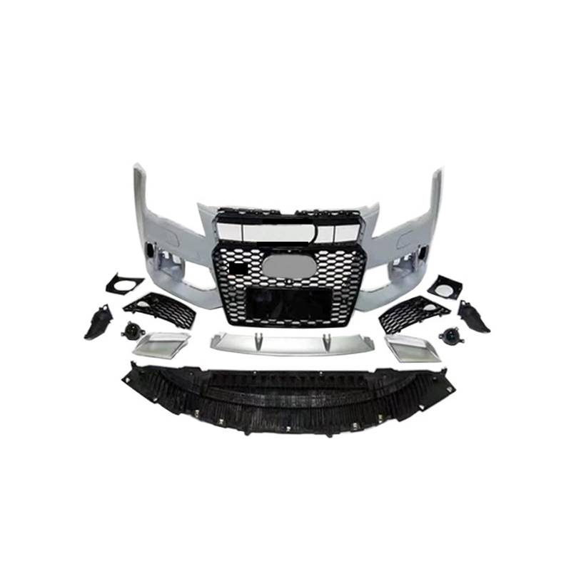OZCCH Frontstoßstange, Fahrzeug aus PP-Material, Karosserie-Kit mit Kühlergrill. Hochleistungs-Frontstoßstangen-Karosserie-Kit aus PP-Kunststoff mit Kühlergrill, kompatibel mit Audi A7 2015–2018 – Ver von OZCCH