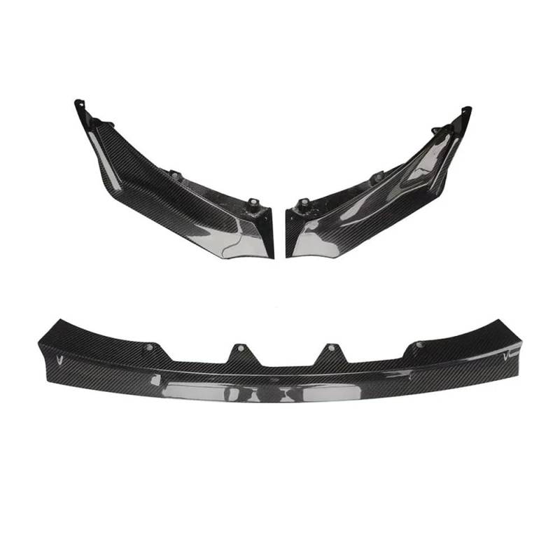 OZCCH Frontstoßstangensplitter im V-Stil, kompatibel mit BMW M3 M4 G80 G81 G82 G83, trockenes Carbonfaser-Racing-Frontlippen-Upgrade von OZCCH