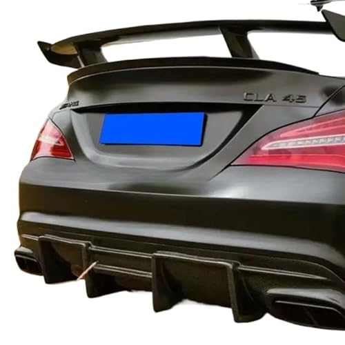 OZCCH Heckspoilerlippe, kompatibel mit Mercedes Benz CLA-Klasse W117 CLA200/250/260/45 2013–2019, Aerodynamischer Spoiler aus echtem Carbon(FRP GLOSSY BLACK) von OZCCH